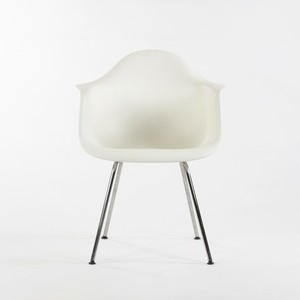 2012 Herman Miller Eames White Molded Plastic Arm Shell Side Dining Chair Dax Ebay
