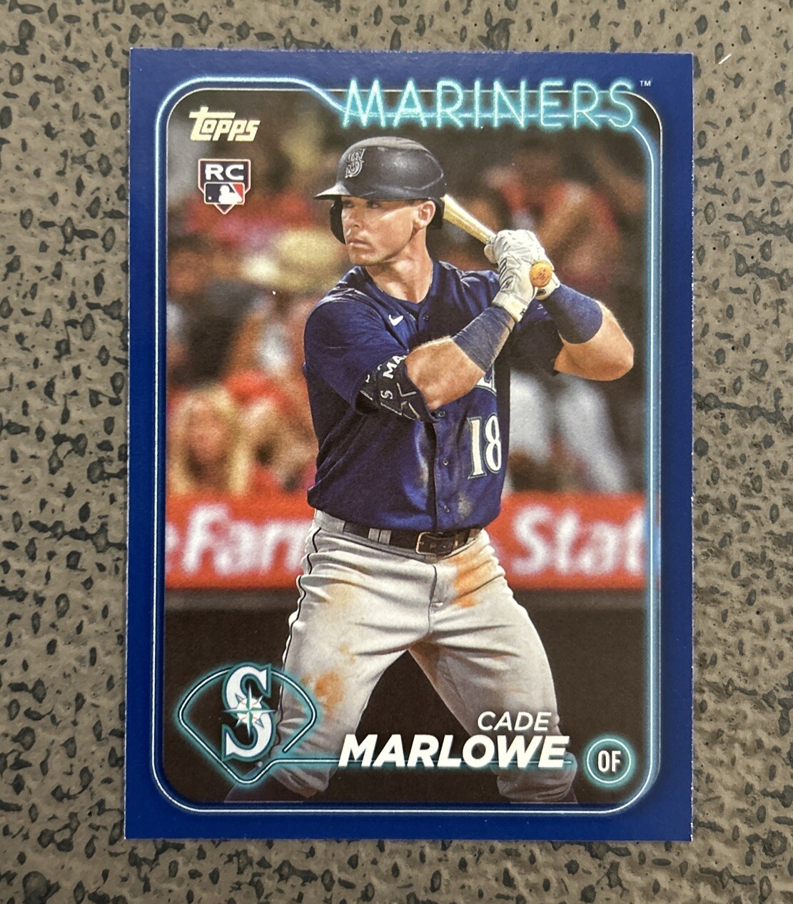 2024 Topps Series 1 CADE MARLOWE Rookie RC Royal Blue #286 Seattle Mariners