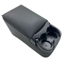 Universal Truck Seat/Bench Center Console Organizer With Cup Holders,Gray