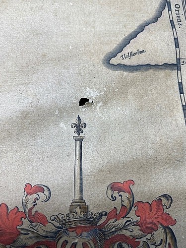 Original Hand Colored Map by J. Blaeu printed in 1662 Zeelandia Insula Danicarum - Picture 10 of 11