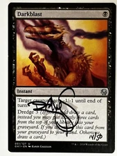 MTG Magic Darkblast Signed Artist Proof x1 GK1 Randy Gallegos
