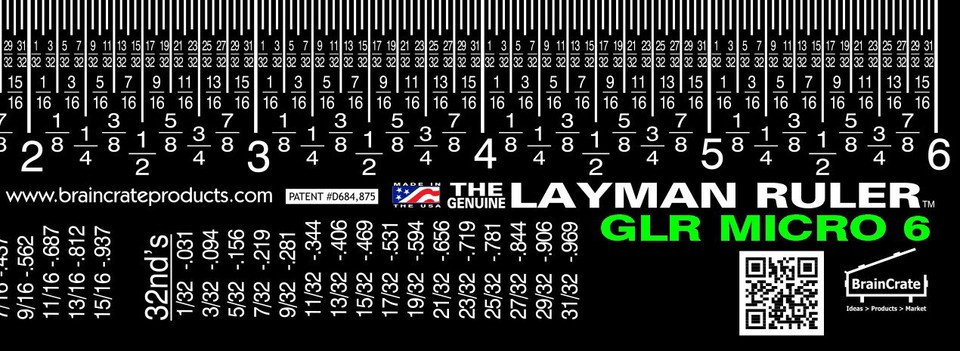 GLR Micro Measuring Ruler Measure Measurement Crafts Workshop Plastic ...