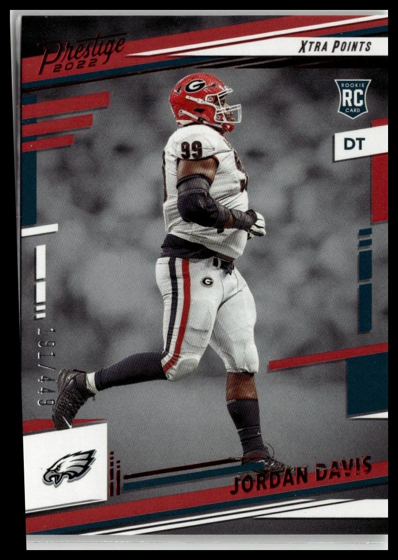 2022 Panini Prestige #339 Jordan Davis Xtra Points Premium Red #/449