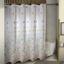 Bathroom Accessories Tranquil Floating Butterflies Shower Curtain