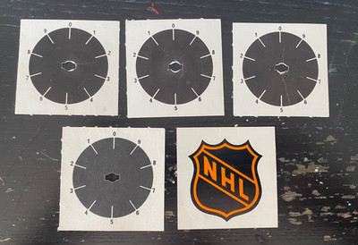Coleco Power Play Table Hockey NHL Scoreboard Scoring + Logo Inserts 1980's