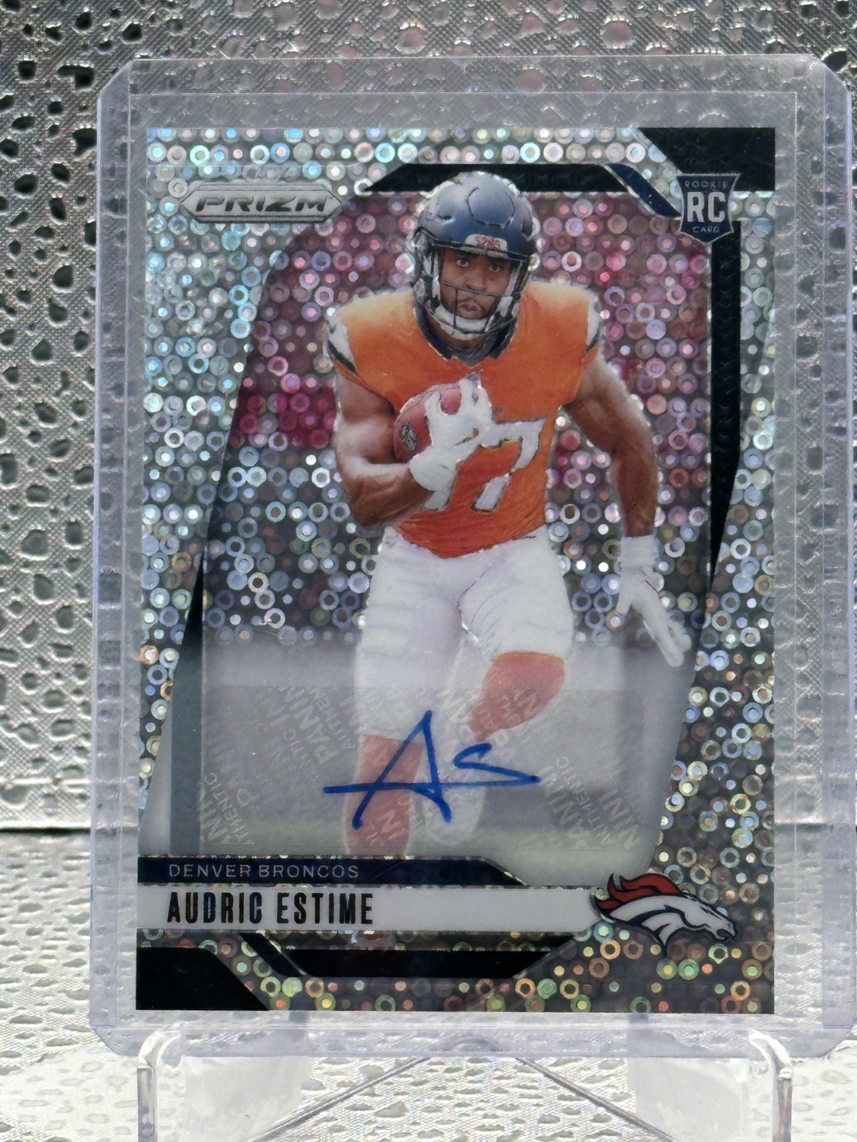 2024 Panini Prizm Audric Estime No Huddle Prizm Autograph