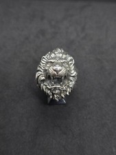 sterling silver Lion Ring size 12.5