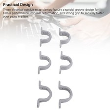30PCS Electrical Conduit Strap Clamp 1/2 Inch 2 Holes PVC Pipe Mounting Bracket