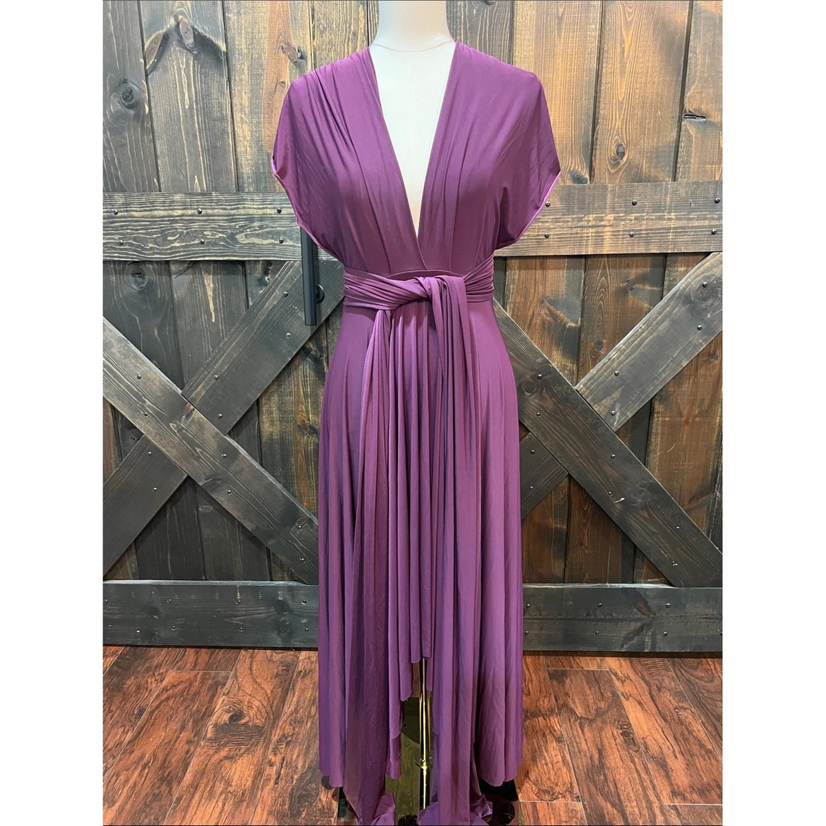 2 birds bridesmaid dresses twobirds for Women for sale Color:Summer Yellow Check Garment Bag LA FEMME La Femme Wrap dress