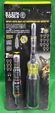 Klein Tools Impact-Rated Multi-Bit Screwdriver/Nut Driver Set #85517HD NEW (C5)