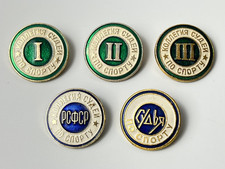 USSR Board of Sports Judges Badges Set I II III RSFSR + Judge