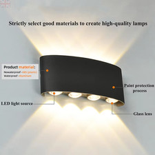 Up and Down LED Wall Lamp Waterproof Interior Wall Light For Bedroom Living Room