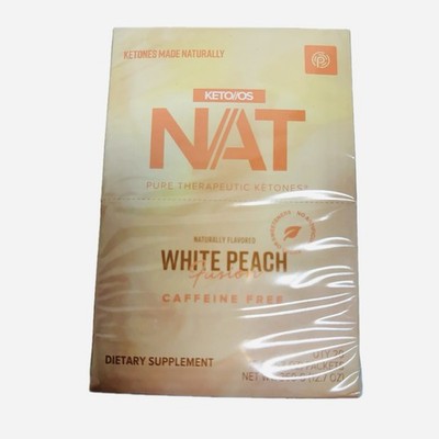 Pruvit OSNAT Ketones NEW   WHITE PEACH CHARGED 20pkt *FREE SHIPPING exp 05/2027