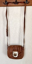 2010 Michael Kors CHARLETON Small Leather Crossbody Purse Luggage Leather Tan