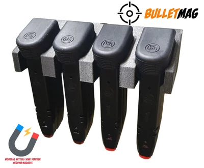BULLETMAG Magazinhalterung 9MM Double-Stack GLOCK, CZ, SIG SAUER Magazin(e) MAGNETISCH