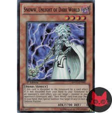 Yugioh Snoww, Unlight of Dark World SDGU-EN002 Super Rare 1st Edition NM