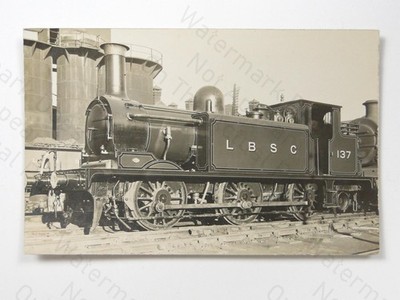 LBSC Dampflok No 137 Brighton E1 Class Eisenbahn Postkarte