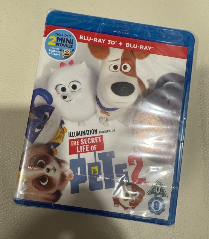 The Secret Life of Pets 2 3D Blu Ray Region B