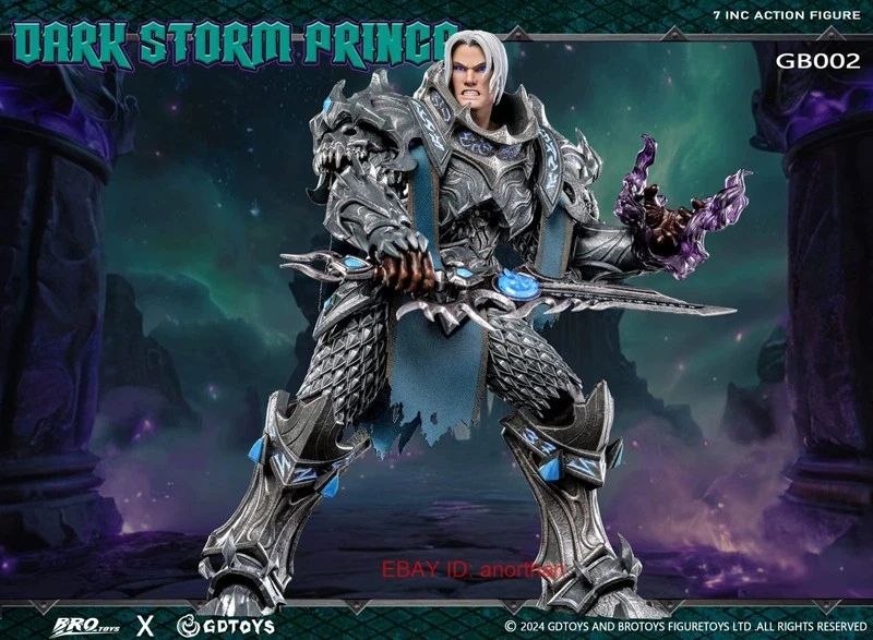Figura de acción coleccionable de 7 pulgadas Dark Storm Prince GDTOYS x BROTOYS GB002 en stock Foto 3 de 4