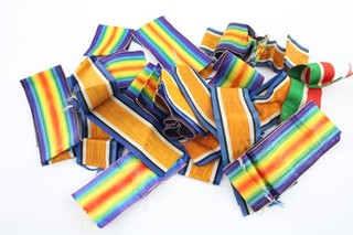 WW1 Medal Pairs Original Ribbons Lot
