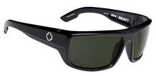 Spy Optic BOUNTY Sunglasses - GLOSS Black ANSI Rx / HAPPY Gray Green Lens NEW