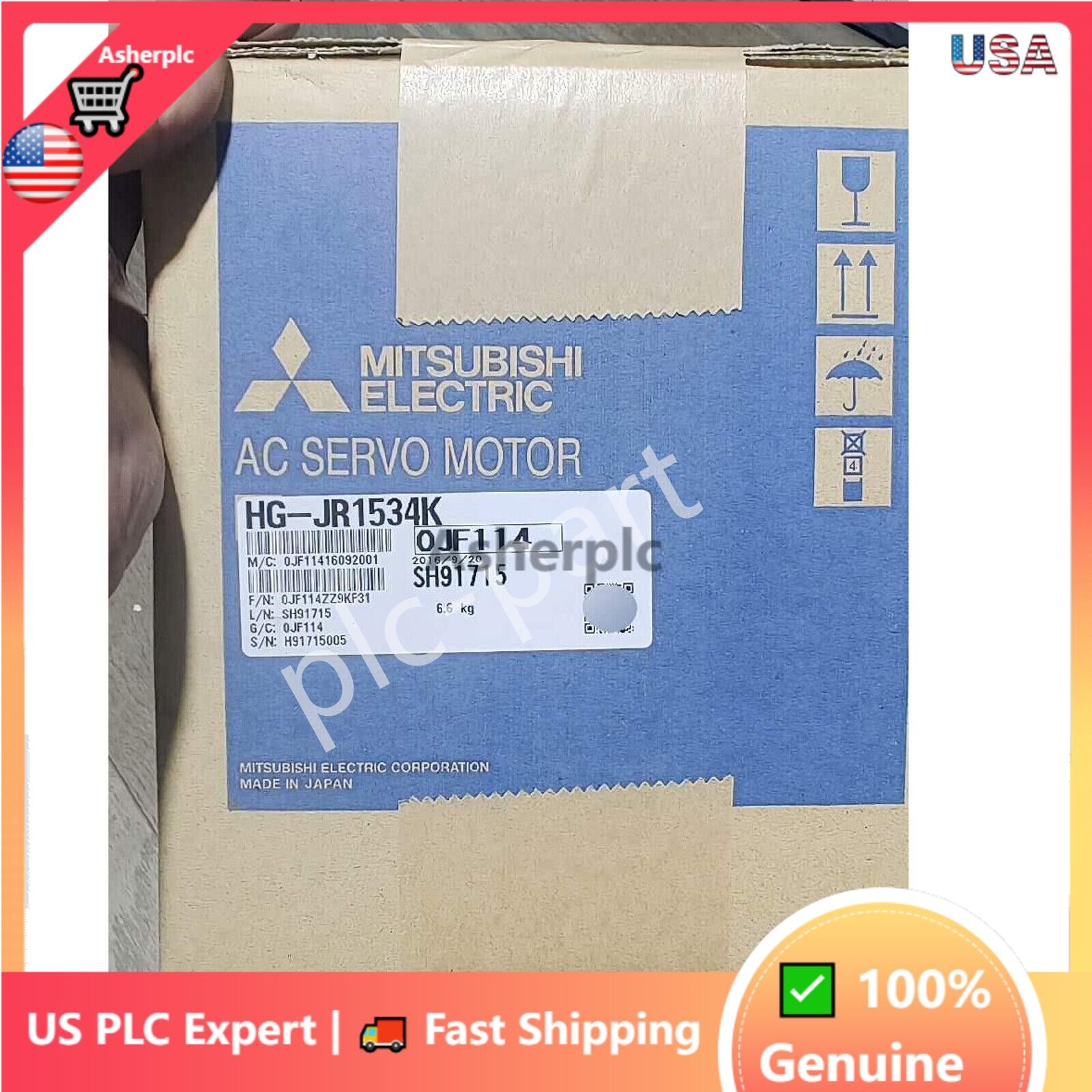 1PC Mitsubishi HG-JR1534K Servo Motor New DHL Fast Shipping  US Free TAX