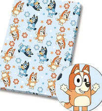 Bluey Bingo children character polyCotton Fabric Half Yard 18  x 55   41831