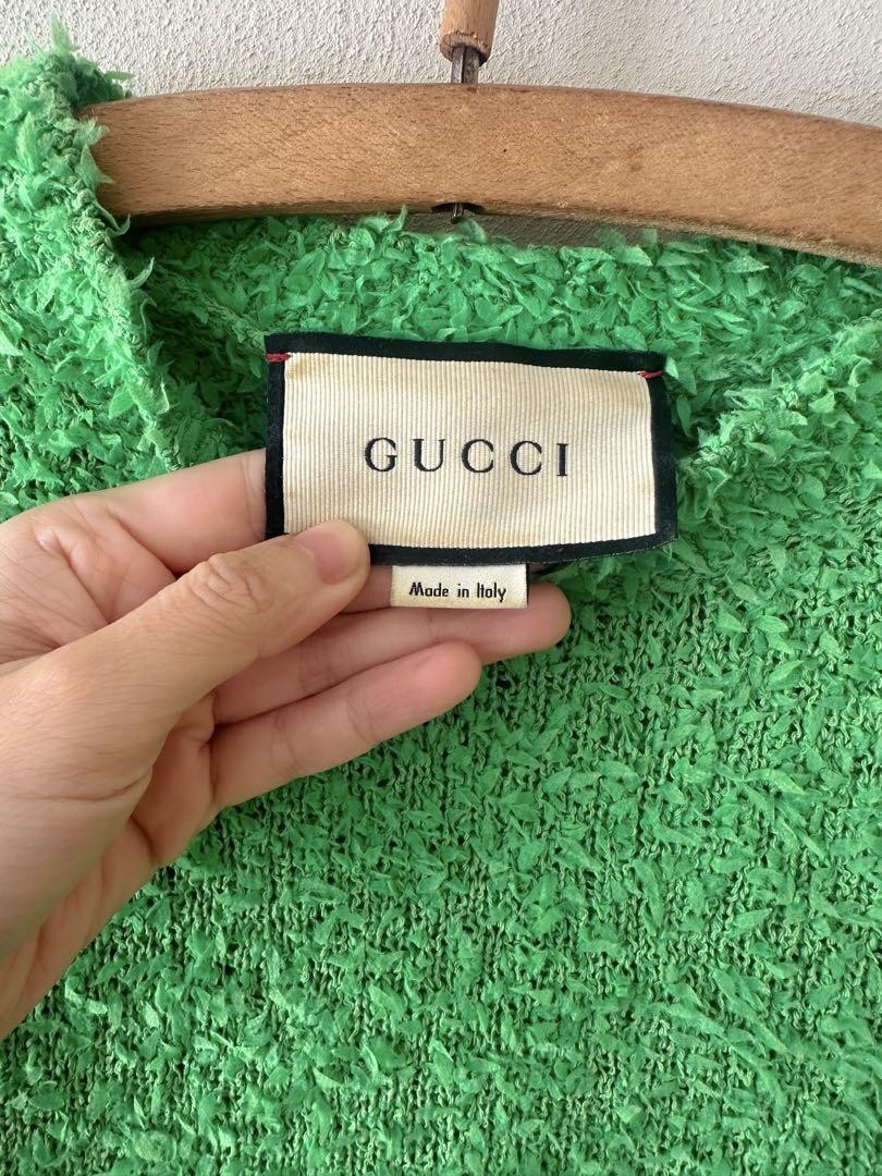 トップス 20SS GUCCI green knit 20SS GUCCI green knit top Women's XS | eBay
