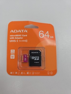 ADATA 64GB Premier microSDXC UHS-I Class 10 V10 A1 w SD Adapter 64 GB MicroSD