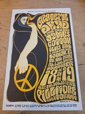 Grateful Dead James Cotton  BG38 Original Handbill Fillmore Wes Wilson 1966
