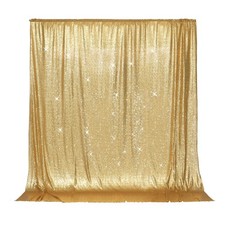 Gold Sequin Backdrop 6x6ft Sparkly Photo Curtain