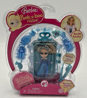 Barbie Peek A Boo Petites Sparkle Sweeties Shawnee Sapphire #17 Mini Doll 2008