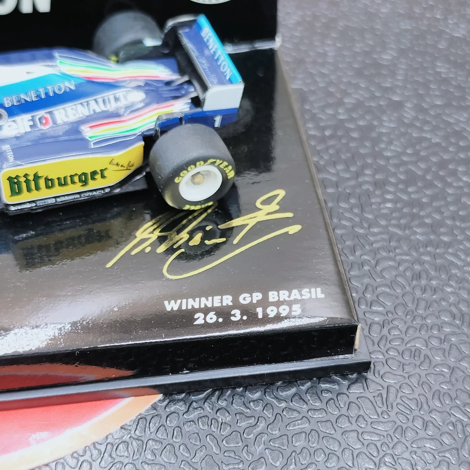 MINICHAMPS 1/64 Michael Schumacher Benetton Renault B195 GP Brasil '95 510956401 - Image 4 of 4