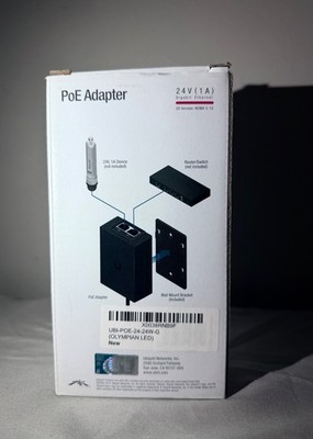 Ubiquiti Networks POE-24-24W-G 24V PoE 1A NEM 5-15 Gigabit Adapter US New