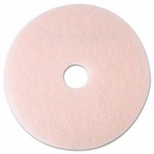3M 3600 Eraser Burnish Pads, 20" Diameter, Pink, Case of 5 Pads (Damaged Box)