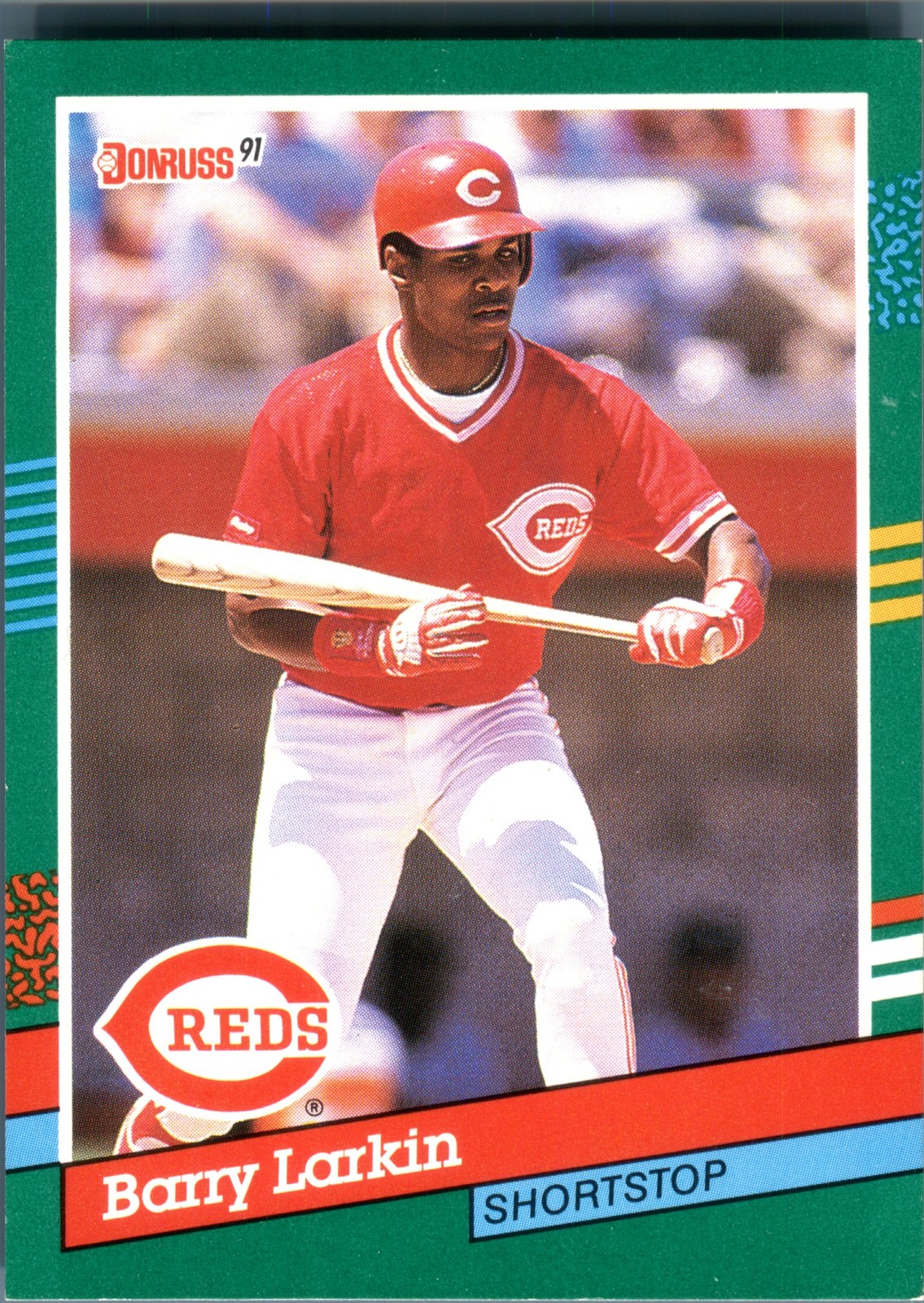 1991 Donruss Baseball Barry Larkin #471 Cincinnati Reds MLB HOF Shortstop Ser...