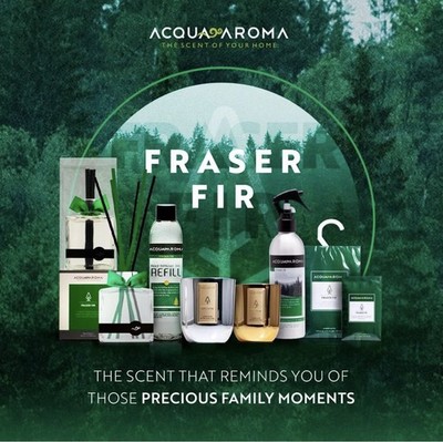 Acqua Aroma Fraser Fir Reed Diffuser Oil Refill 6.8oz Essential Oil Scent