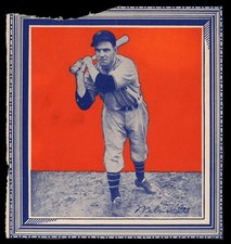 1935 Wheaties Series 1 Mel Ott New York Giants HOF Authentic Hand Cut (66856)