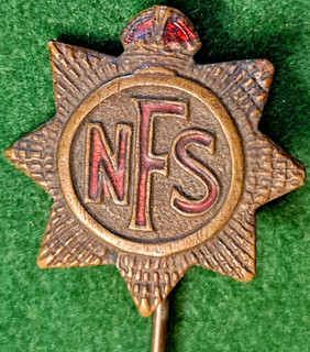 WWII National Fire Service (NFS) Pin Badge
