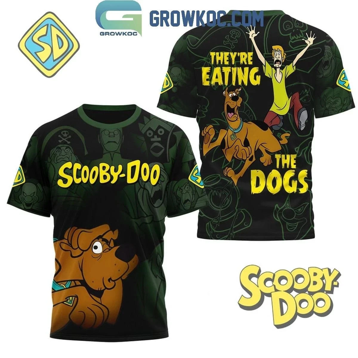 Scooby Doo They Are Eating The Dogs Halloween 3D T-Shirt