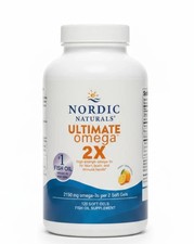 Nordic Naturals Ultimate Omega 2X Fish Oil 2150mg Omega-3 Lemon 120 Soft Gels