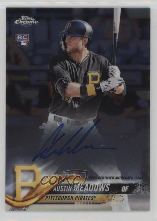 2018 Topps Chrome Rookie Auto Austin Meadows #RA-AUM Auto n1u