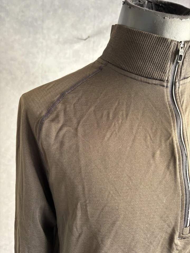 Lululemon Workout Men’s 1/4 Zip  Performance Pullover Size XL Brown - Image 2 of 4