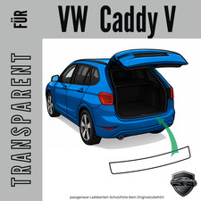 Ladekantenschutz Lackschutzfolie für  VW  Caddy V/5  ab 2020  transparent  150µm