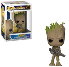 Funko Figura Pop Marvel Avengers Infinity War Teen Groot With Gun