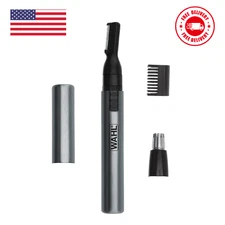 Wahl Nose Ear Trimmer Neck Hair Beard Eyebrow Groomer Clippers Micro Personal