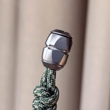 1PC Titanium Alloy Knife Lanyard Bead Paracord End Pendant EDC Charm DIY