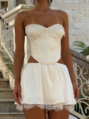 Outcast Cathia Mini Dress in Ivory | eBay Outcast Cathia Mini Dress in Ivory | eBay