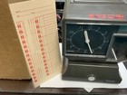 Amano Tcx-21 Time Recorder Punch Clock No Key Works W/ 200 Unused Time Cards