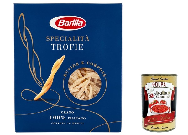 5X Pasta Barilla Specialità Trofie Liguri Nudeln 500G+Italian Gourmet Polpa 400G-image